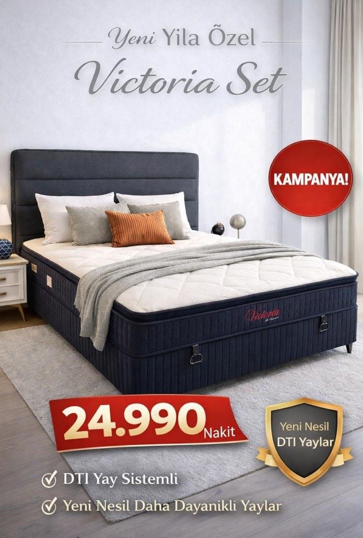 160X200 VİCTORİA YATAK SETİ