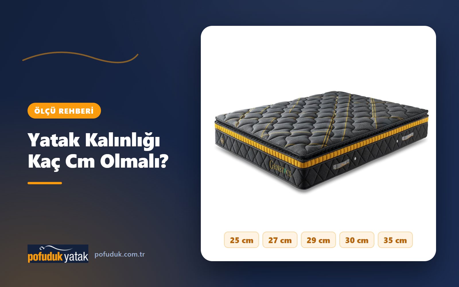Yatak Kalınlığı Kaç Cm Olmalı? 25, 30, 35 Cm Farkı