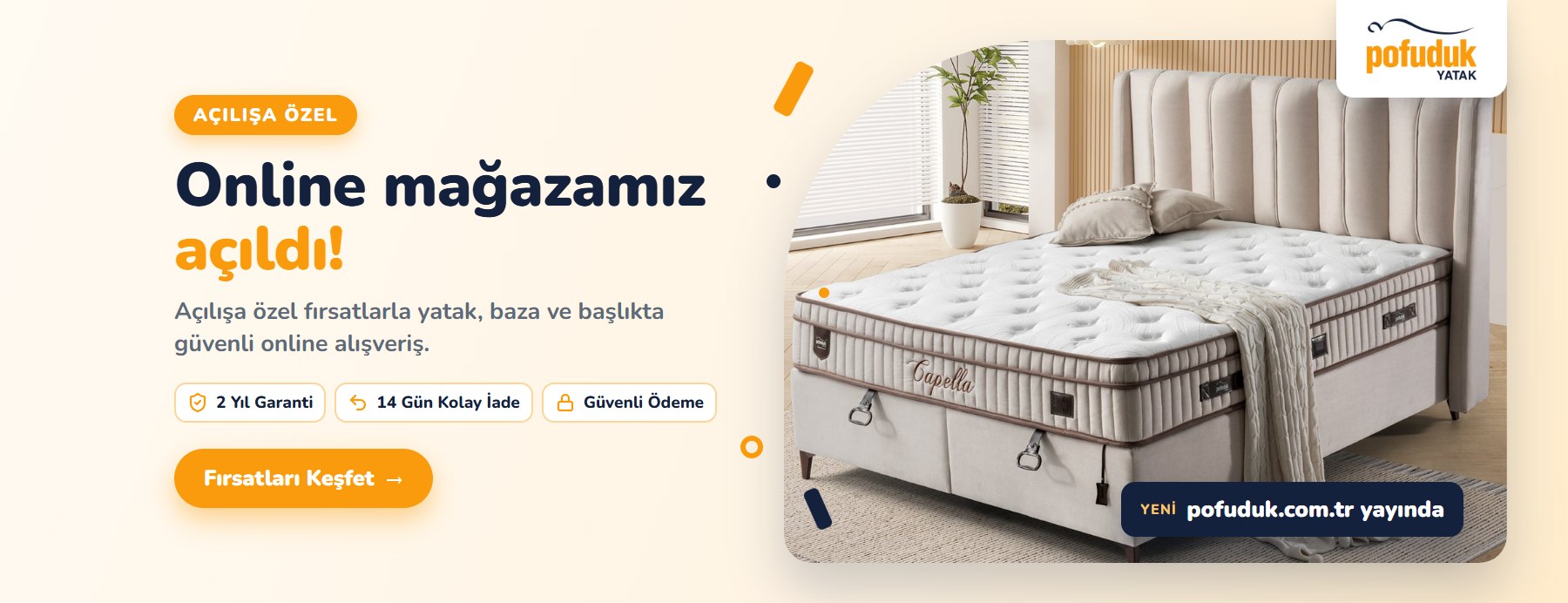 Online mağazamız açıldı — açılışa özel fırsatlar